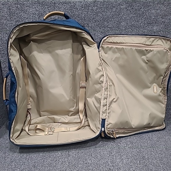 Tumi Rolling Duffel Bag Blue 21" Travel Luggage Suitcase Carry On Nylon‎ Wheels - Picture 13 of 16